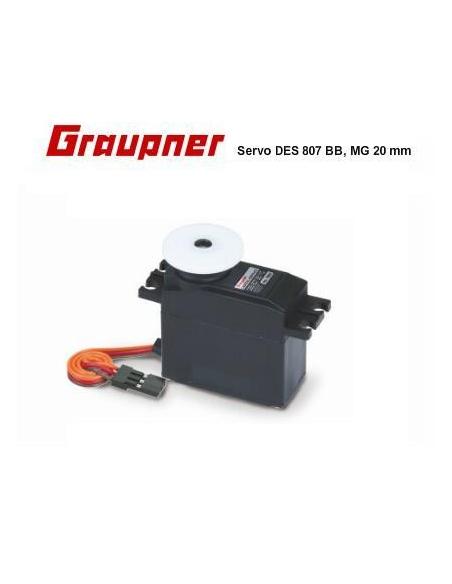 Servo digital DES 807 BB MG con piñoneria metálica Graupner
