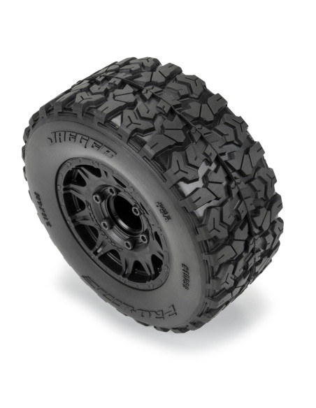1-10 Jaeger HP BELTED F-R 2.8" MT Tires MTD 12mm-14mm Black Raid (2)