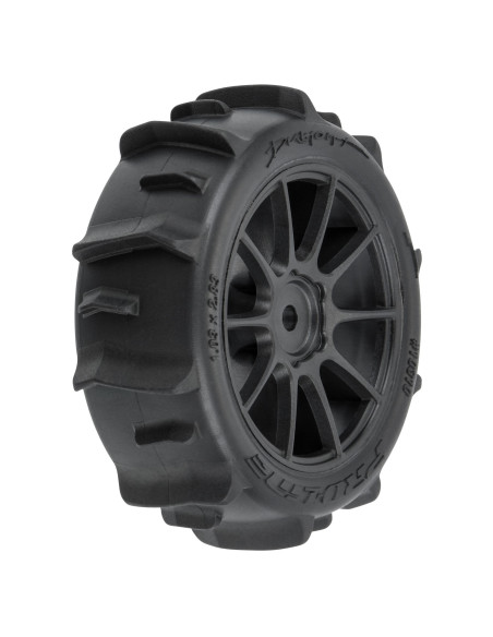 1/14 Dumont F/R Tires MTD 12mm Black Mach-10 (4): Typhon GROM