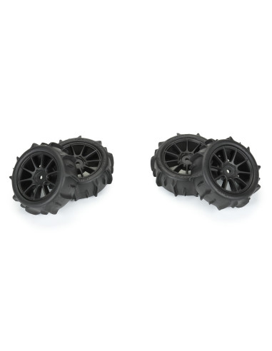 1/14 Dumont F/R Tires MTD 12mm Black Mach-10...