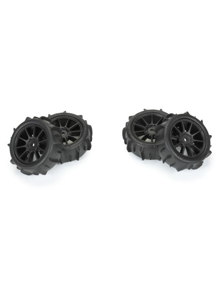 1/14 Dumont F/R Tires MTD 12mm Black Mach-10 (4): Typhon GROM