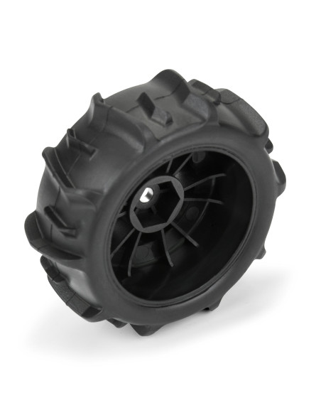 1-16 Dumont F-R Tires MTD 12mm Black Impulse (4): Mojave GROM