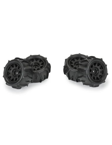 1-18 Dumont F-R Tires MTD 12mm Black Raid (4):...