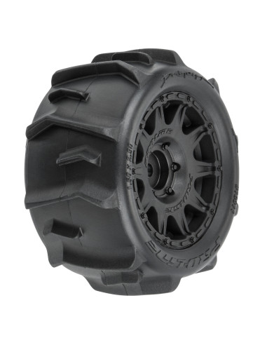 1-18 Dumont F-R Tires MTD 12mm Black Raid (4):...