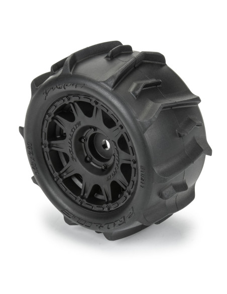 1-18 Dumont F-R Tires MTD 12mm Black Raid (4): Granite GROM