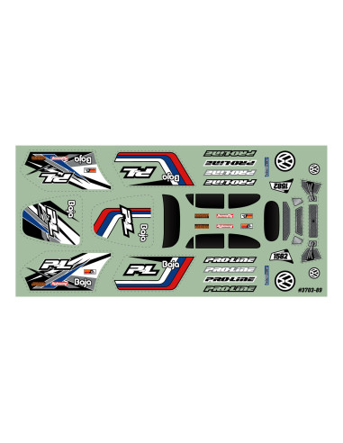 1-28 VW Baja Bug Clear Body: Micro-T