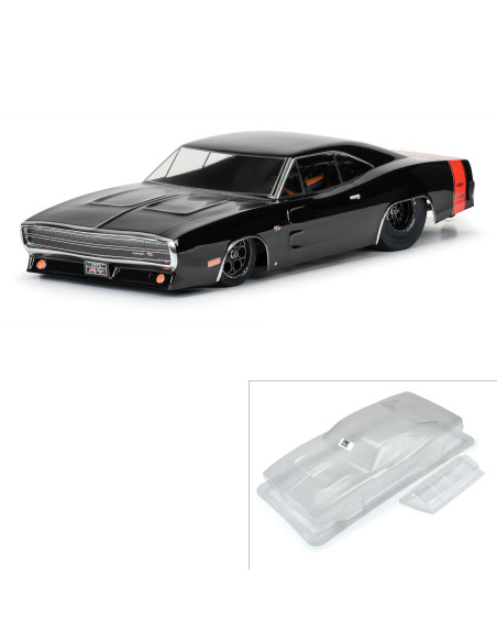 1-10 1970 Dodge Charger Clear Body: Drag Car