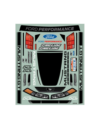 1-10 1999 Ford Mustang Clear Body: Drag Car