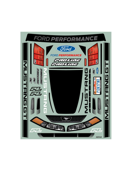 1-10 1999 Ford Mustang Clear Body: Drag Car