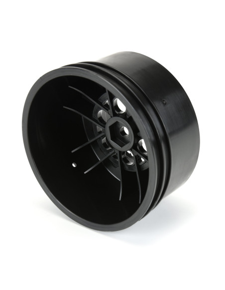 1-10 Showtime+ Wide Rear 2.2"-3.0" 12mm Drag Wheels (2) Black