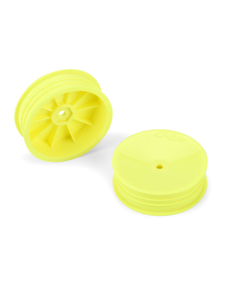 1-10 Velocity 2.0 Narrow 2WD Front 2.2" 12mm Buggy Wheels (2) Yellow