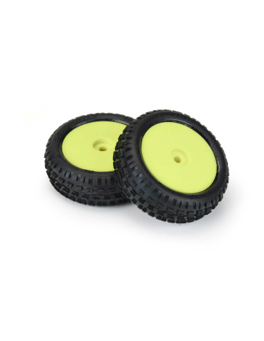 1-18 Wedge Front Carpet Mini-B Tires Mounted...