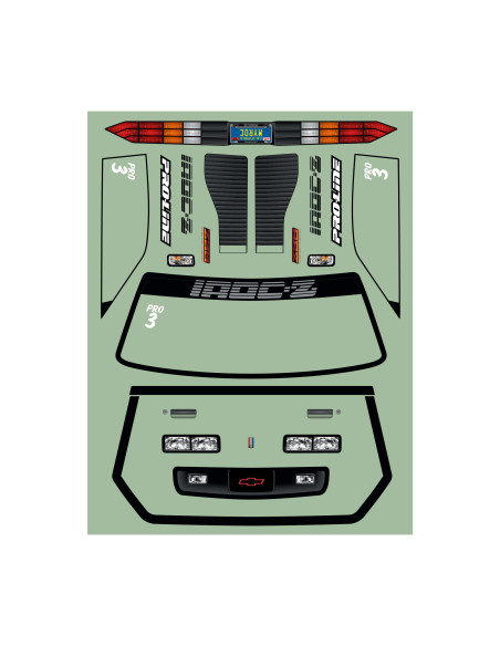 1-10 Pre-Cut 1985 Chevy Camaro IROC-Z Clear Body: 22S Drag Car