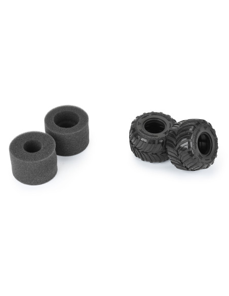 1-18 Dreadnaught 1.25"-1.75" F-R MT Tires (2): Mini LMT