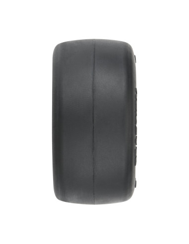 1-16 Reaction Rear Tires MTD 8mm Black-Silver...