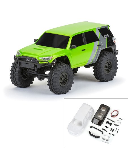 1-24 2023 Toyota 4Runner TRD Pro White Hard Body Unassembled: SCX24