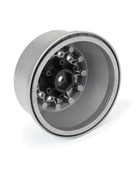 1-10 Raid Bead-Loc F-R 2.2"-3.0" 12 & 14mm SC Wheels (2) Red-Gray