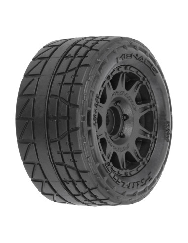 1-18 Menace F-R Street Tires MTD 12mm Black...