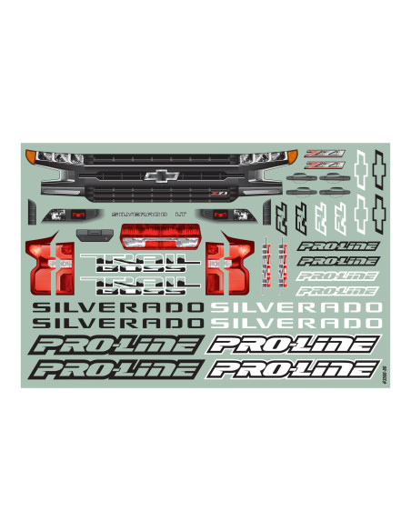 1-10 2019 Chevy Silverado Z71 Trail Boss Clear Body: Stampede 4x4