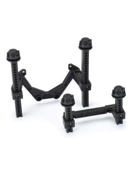 1-10 Extended Front-Rear Body Mounts: Rustler 4x4