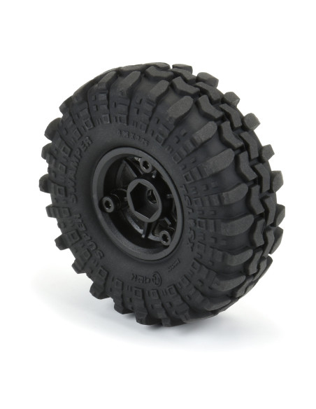 1-24 Interco Super Swamper F-R 1.0" Tires MTD 7mm Black Holcomb (4)