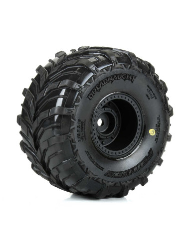 Dreadnaught Mounted Black Wheel F-R (4) for...