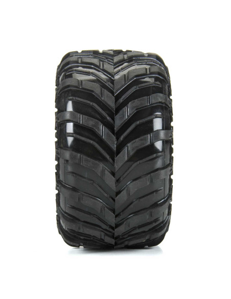 Dreadnaught Mounted Black Wheel F-R (4) for ARRMA GORGON-QUAKE GROM