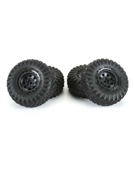 1/30 Aztek Front/Rear Mounted Black Clobber (4) for Axial SCX30