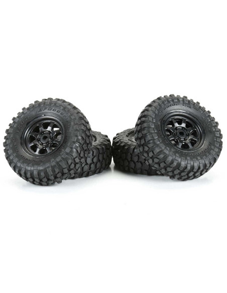 1/30 BFG Krawler T/A KX Front/Rear Mounted Black Icon Nuevo (4) for Axial SCX30