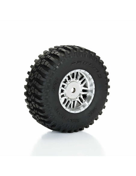 Flat Iron Front-Rear Tires Mounted 12mm Hex Chrome Diablo (4): TYPHON GROM