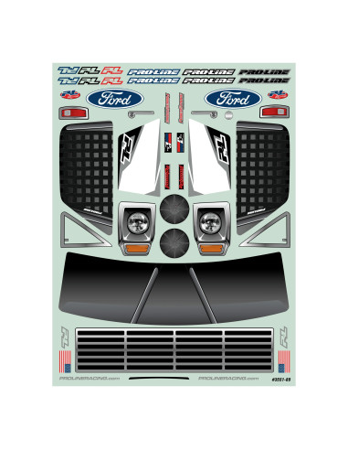 1-10 Pre-Cut 1967 Ford F-100 Race Truck Clear...