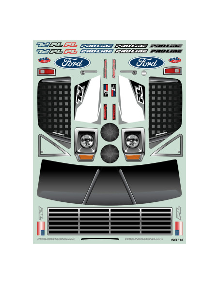 1-10 Pre-Cut 1967 Ford F-100 Race Truck Clear Body: Short Course