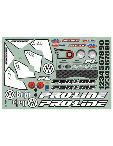 1-10 VW Full Fender Baja Bug Clear Body: Short...
