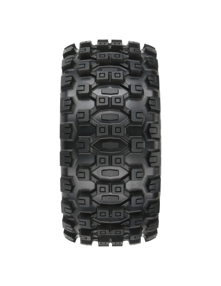 1-6 Badlands MX57 Front-Rear 5.7” Tires Mounted on Raid 8x48 Removable 24mm Hex Wheels (2): Black