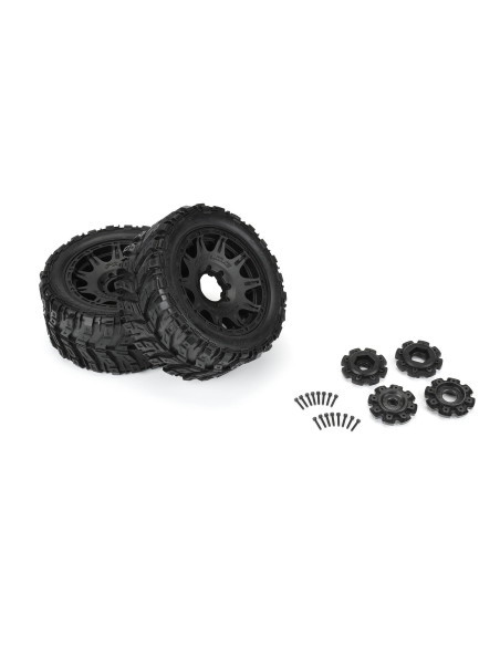 1-6 Masher X HP BELTED F-R 5.7” Tires MTD 24mm Blk Raid 8x48 Hex (2)