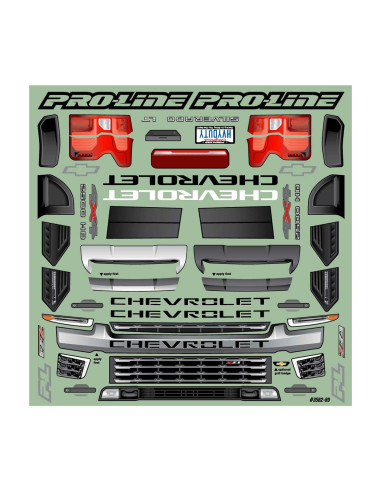 1-8 2021 Chevrolet Silverado 2500 HD Clear Body