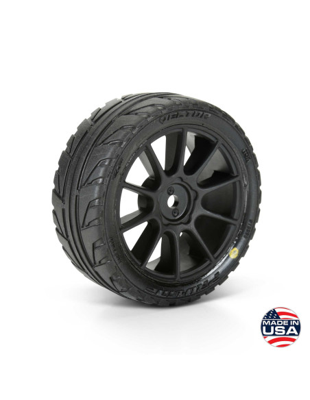 1-14 Vector Tire MTD 12mm Black Velocity Wheel (4): ARRMA TYPHON GROM
