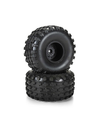 1-10 Dirt Hawg 2.0 F-R 2.6" MT Tires Mounted...