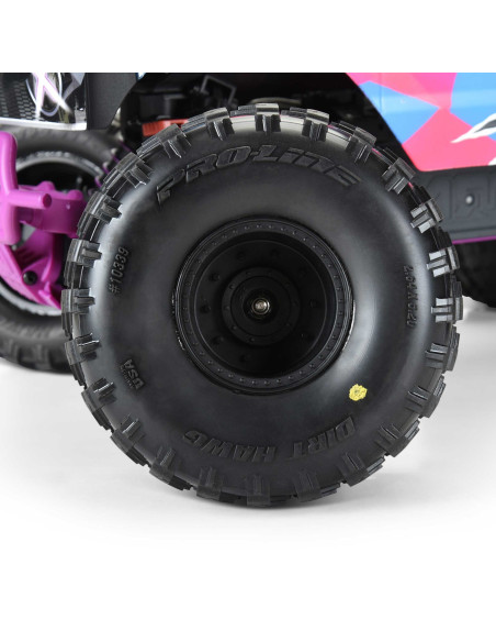 1-10 Dirt Hawg 2.0 F-R 2.6" MT Tires Mounted ARRMA Stock Wheel Black (2): ARRMA QUAKE & GORGON