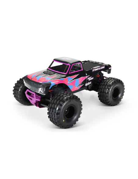 1-10 Dirt Hawg 2.0 F-R 2.6" MT Tires Mounted ARRMA Stock Wheel Black (2): ARRMA QUAKE & GORGON