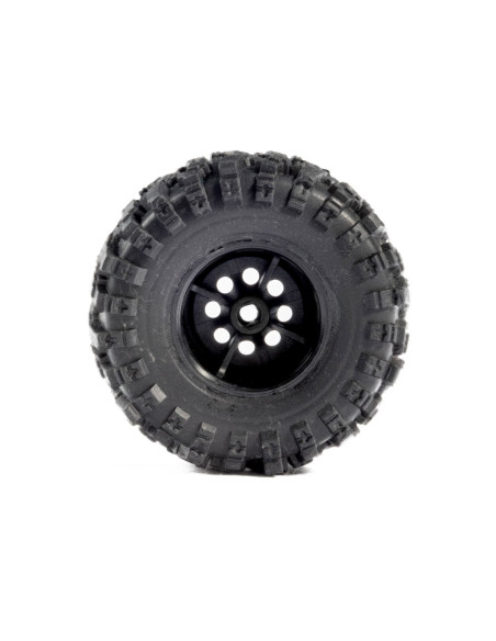 1/30 Baja Pro X Front/Rear Mounted Chrome Beast Tires (4): Axial SCX30