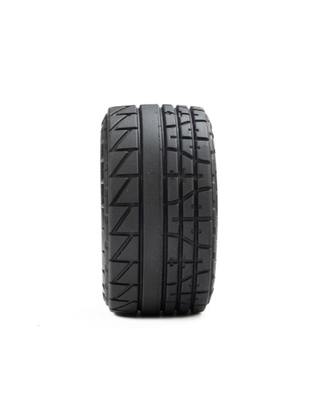 Menace Front-Rear Street Tires Mounted 12mm Black Split Six (2): ARRMA MINI KRATON
