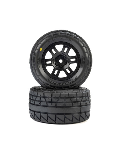 Menace Front-Rear Street Tires Mounted 12mm...