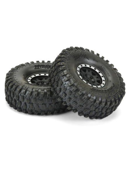 1-10 Hyrax G8 F-R 1.9" Crawler Trs Mounted 12mm Blk-Slvr Impulse (2)