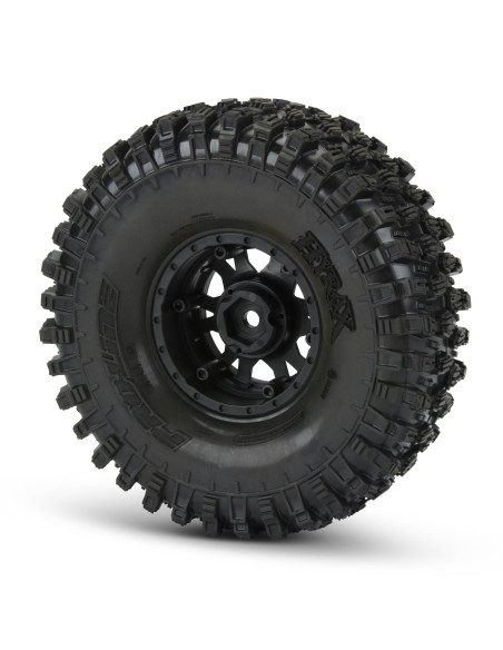 1-10 Hyrax G8 F-R 1.9" Crawler Trs Mounted 12mm Blk-Slvr Impulse (2)
