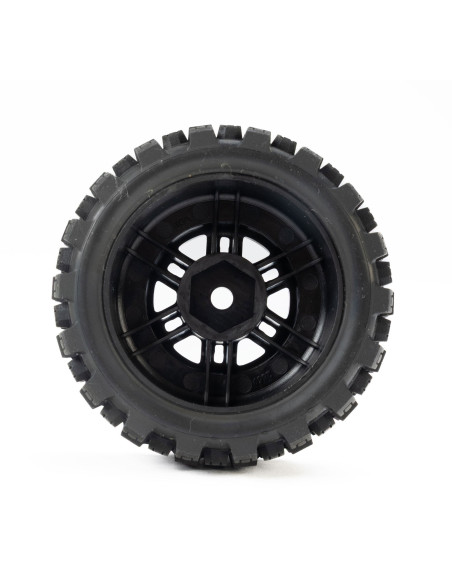 1-16 Badlands MX Front-Rear Tires MTD 12mm Black Split Six (4): MOJAVE GROM