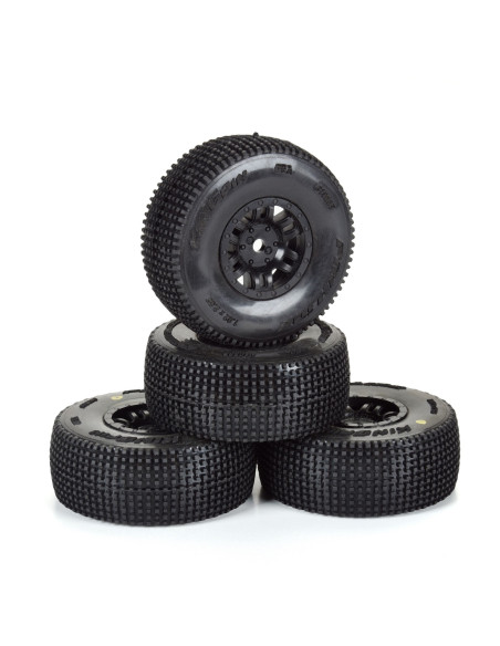 1-16 King Pin Front-Rear Tires MTD 12mm Black Split Six (4): MOJAVE GROM