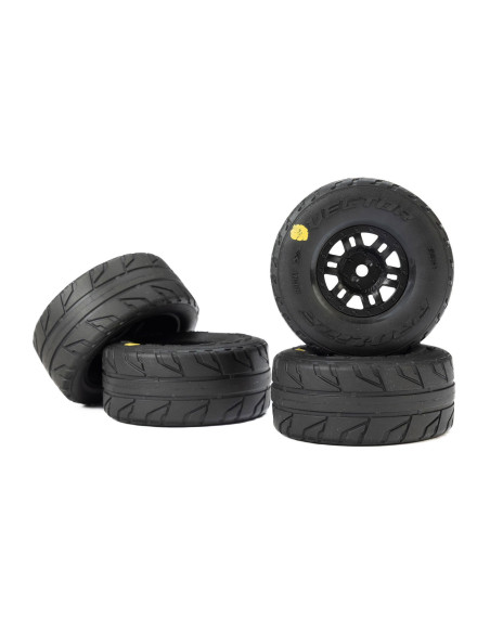 1-16 Vector Front-Rear Tires MTD 12mm Black Split Six (4): MOJAVE GROM