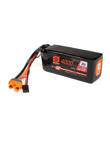 7.4V 4000mAh 2S 15C Smart G2 Receiver LiPo...
