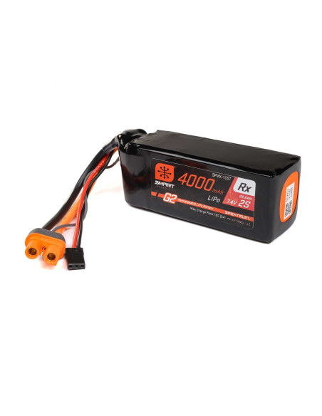 7.4V 4000mAh 2S 15C Smart G2 Receiver LiPo Battery: IC3